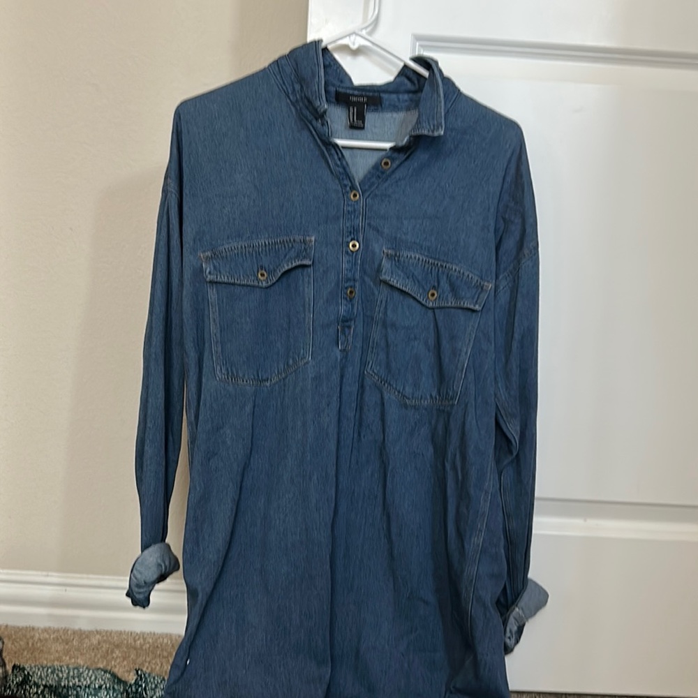 denim dress
